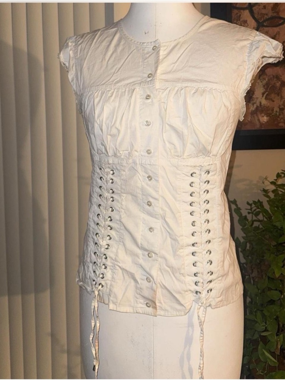 The ICONIC Y2K insane moda international side corset lace up top